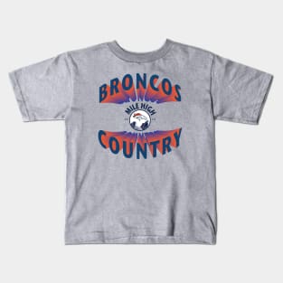 Mile High Broncos Country Kids T-Shirt